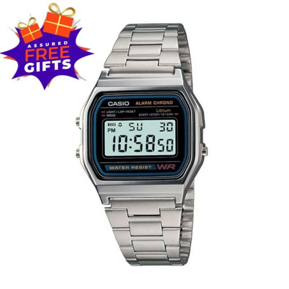 Casio A-158 WA-1DF Retro Digital Vintage Watch